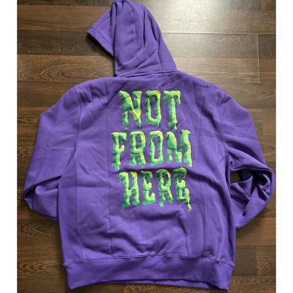 PUMA LAMELO BALL Men's XL Hoodie Purple Violet Basketball NBA Hornets Rare - Picture 1 of 10